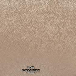 Coach Grey Leather TurnLock Tote