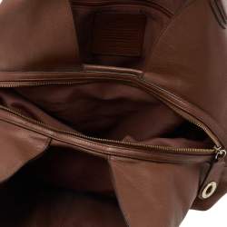 Coach Brown Leather Edie Carriage Shoulder Bag