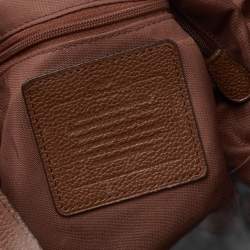 Coach Brown Leather Edie Carriage Shoulder Bag