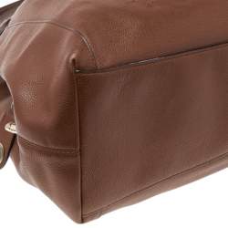 Coach Brown Leather Edie Carriage Shoulder Bag