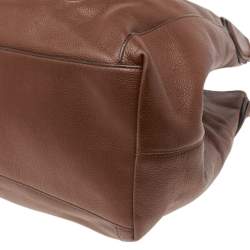 Coach Brown Leather Edie Carriage Shoulder Bag
