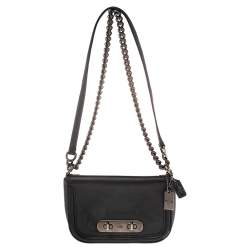 مملوكة مسبقًا حقيبة كروس كوتش سواغر جلد أسود