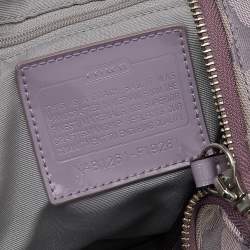 Coach Purple Signature Canvas and Patent Leather Hobo