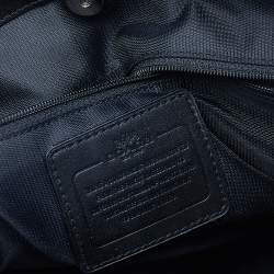 Pre Owned Coach Black Signature Canvas And Leather Crosby Tote