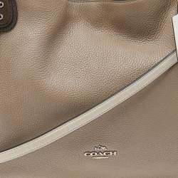 Pre Owned حقيبة يد توتس كوتش جلد بني/بيج