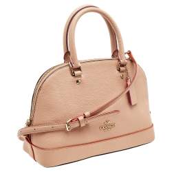 Pre Owned Coach Beige Leather Sierra Satchel