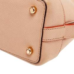 Pre Owned Coach Beige Leather Sierra Satchel