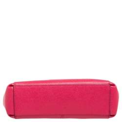 Pre Owned Coach Pink Leather Mini Christie Carryall Satchel