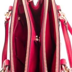 Pre Owned Coach Pink Leather Mini Christie Carryall Satchel