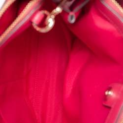 Pre Owned Coach Pink Leather Mini Christie Carryall Satchel