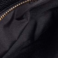 Pre Owned Coach Black Pebbled Leather Waist Belt Bag