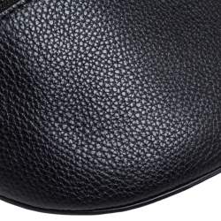 Pre Owned Coach Black Pebbled Leather Waist Belt Bag
