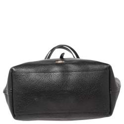 Pre Owned حقيبة يد توتس كوتش ماركت شوبر جلد مُحبب أسود