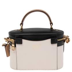 Pre Owned Coach x Selena Tri Color Leather Trail Top Handle Bag