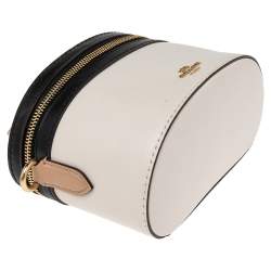 Pre Owned Coach x Selena Tri Color Leather Trail Top Handle Bag