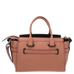 Coach Peach Leather Swagger 27 Carryall Satchel