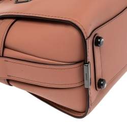 Coach Peach Leather Swagger 27 Carryall Satchel
