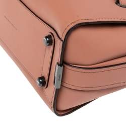 Coach Peach Leather Swagger 27 Carryall Satchel