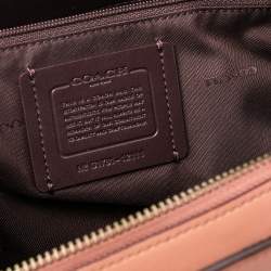 Coach Peach Leather Swagger 27 Carryall Satchel