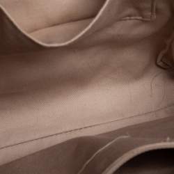 Pre Owned Coach Purple/White Canvas and Leather Tanner Legacy Tote