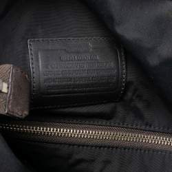 Pre Owned Coach Brown Leather Charles Foldover Tote