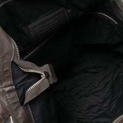 Pre Owned Coach Brown Leather Charles Foldover Tote