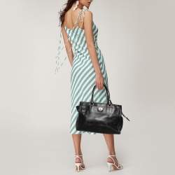 Pre Owned Coach Black Leather Chelsea Carryall Bag