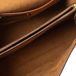 Pre Owned Coach Pink/Beige Leather and Coated Canvas Parker Shoulder Bag