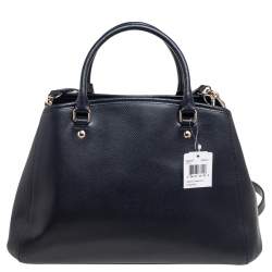 Pre Owned Coach Black Leather Christie Carryall Satchel