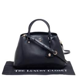 Pre Owned Coach Black Leather Christie Carryall Satchel