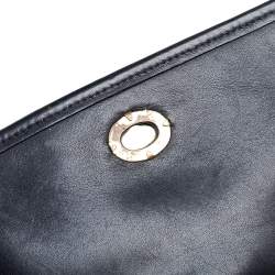 Pre Owned Coach Black Leather Court Top Handle Bag