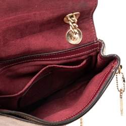Coach Multicolor Signature Canvas, Snakeskin Embossed Leather, And Leather Mini Cassidy Shoulder Bag