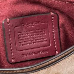 Coach Multicolor Signature Canvas, Snakeskin Embossed Leather, And Leather Mini Cassidy Shoulder Bag