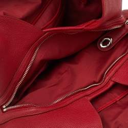 Pre Owned حقيبة كتف كوتش ايدي جلد أحمر