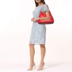 Pre Owned حقيبة كتف كوتش ايدي جلد أحمر