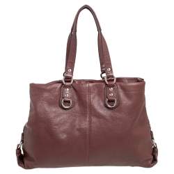 Pre Owned Coach Brown Leather Ashley Tote