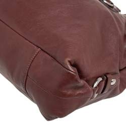 Pre Owned Coach Brown Leather Ashley Tote