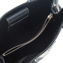 Pre Owned Coach Black Leather Small Margot Carryall Satchel