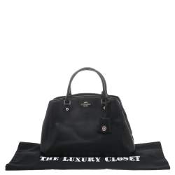 Pre Owned Coach Black Leather Small Margot Carryall Satchel