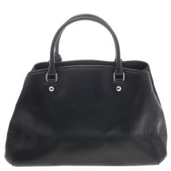 Pre Owned Coach Black Leather Small Margot Carryall Satchel