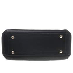 Pre Owned Coach Black Leather Small Margot Carryall Satchel