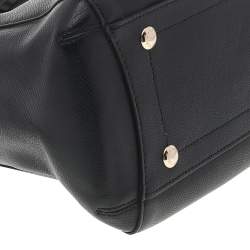 Pre Owned Coach Black Leather Small Margot Carryall Satchel