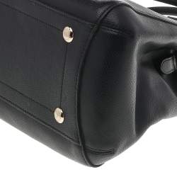 Pre Owned Coach Black Leather Small Margot Carryall Satchel