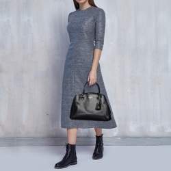 Pre Owned Coach Black Leather Small Margot Carryall Satchel