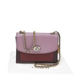 Pre Owned Coach Multicolor Leather Parker Shoulder Bag