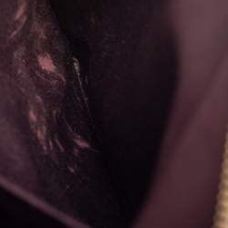 مملوكة مسبقًا Coach Dark Plum Leather Sierra Dome Satchel Bag