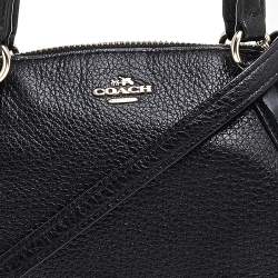 Pre Owned Coach Black Leather MIni Kelsey Satchel