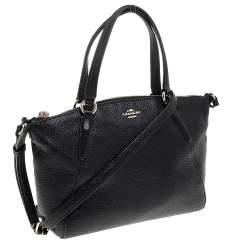 Pre Owned Coach Black Leather MIni Kelsey Satchel