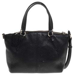 Pre Owned Coach Black Leather MIni Kelsey Satchel
