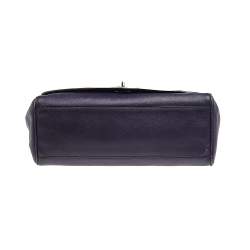 Pre Owned Coach Purple Leather Romy Top Handle Bag